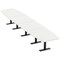 Skutchi Designs 20 Person Conference Table With Power Unit | 20' Boat Table | Harmony Series HAR-BOT-48X240-T.BK-W960-NA - alternate 1