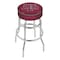 Holland Bar Stool Co 30" Texas A&M Cushion Seat, 2-Ring Chrome Swivel Bar Stool L7C130TexA-M - alternate 1