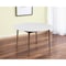 Homeroots 47" White And Brown Rounded Dining Table 400752 - alternate 6