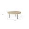 Homeroots 15" Light Brown And Black Round Solid Wood Handmade Riser Tray 609087 - alternate 7