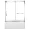 Kingston Brass 60" Acrylic Alcove Right-Hand Drain Tub with Left Sliding Tub Door, White/Polished Chrome KVTAP603622R1 - alternate 1