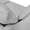 Homeroots 87" Gray Leather Sofa And Toss Pillows With Brown Legs 546408 - alternate 15