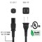 Sanoxy 15ft 18 AWG 2-Slot Polarized Notebook Power Cord IEC320 C7 to NEMA 1-15P SNX-CBL-LDR-PW129-1215 - alternate 1