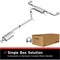 Bre Exhaust Exhaust System, Aluminized Steel; With Muffler; 2-1/2 Inch Pipe Diameter; Single Exhaustdual 106-0447 - alternate 7