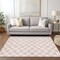 Homeroots 5' X 8' Pink And Gray Polka Dot Washable Indoor Outdoor Area Rug 595266 - alternate 8