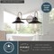 Vaxcel Galena 18 in W 2-Light Matte Black, Satin Nickel Nautical Coastal Bathroom Vanity Fixture W0402R - alternate 7
