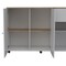 Homeroots White and Natural 54in Rolling Kitchen Island With Storage 477893 - alternate 6