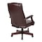Office Star Executive Chair, Vinyl, Brown, 17" Seat Ht TEX232-JT4 - alternate 5