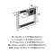 Amerock Esquire Brushed Nickel/Oil-Rubbed Bronze Contemporary 5-1/4 in 133 mm Length Towel Ring BH26612G10ORB - alternate 5