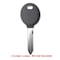 Aks Keys 1998 - 2014 Chrysler Dodge Jeep Transponder Key Shell - Y159 KS-CHRYS-02 - alternate 1