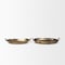 Homeroots Set of Two Gold Oval Metal Handmade Serving Tray With Handles 609097 - alternate 7