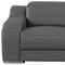 Homeroots 76in Dark Gray and Silver Italian Leather Power Reclining Loveseat 633749 - alternate 8