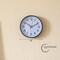 Clockswise Black 8-In Analog Clock - Silent, Non-Ticking for Wall, Office Desk, Table and Shelf,  QI004744.BK.8 - alternate 8
