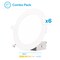 Infibrite 6 In 5CCT Selectable White 12 Watt 1200LM 0-10V Dimmable LED Light 120-277V, 6PK IB-002-18-12W-10V-6PK - alternate 1