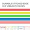 C-Line Products 9" x 12" Assorted Stitched Neon Shop Ticket Holders, 10/BX 43920 - alternate 5