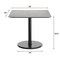 Flash Furniture 36" Square Tabletop, Seamless Surface Technology, Gray Faux Concrete, 24" Black RD Table Height Base ST-SQ36-CMGY-TR24-GG - alternate 8