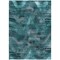 Homeroots 5' X 8' Teal Blue Aqua And Gray Abstract Washable Indoor Outdoor Area Rug 587153 - alternate 9
