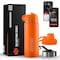 Squatz 18 Oz Neptune Series Steel Water Bottle, Stainless Double Wall Vacuum Insulated Flask with Handle SQBTST18OR - alternate 1