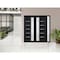 Vdomdoors Front Exterior Prehung Metal-Plastic Double Doors / MANUX 8088 Matte Black / Sidelite Exterior Wind MANUX8088DEXD-BLK-LH-W72+16xH80 - alternate 3