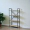 Homeroots 49" Gray Brown Metal Four Tier Etagere Bookcase 486318 - alternate 5
