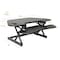 Lorell Lorell Corner Desk Riser - 40 lb Load Capacity - 18" Height x 45.50" Width - Desktop - Black 82014 - alternate 9