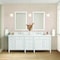 James Martin Vanities 84'' Double Vanity, Bright White w/ 3 CM White Zeus Quartz Top 655-V84-BW-3WZ - alternate 12