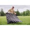 Picnic Time Family Of Brands Blanket Tote Outdoor Picnic Blanket, Black Checkers 820-00-291-000-0 - alternate 8