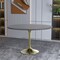 Leisuremod Round 47.24 in W, 29.34 in L, Sintered Stone/Stainless Steel, Grey VT23BG-48GRS - alternate 8