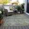 Homeroots 5' X 8' Sage And Gray Floral Washable Indoor Outdoor Area Rug 606219 - alternate 7