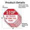 Signmission Stop No Trucks Beyond This Point, 4 inch X 4 inch, Vinyl Decal, 5PK OC-D-5PACK-4-313 - alternate 4