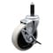 Service Caster 4 Inch Thermoplastic Rubber Wheel 1 Inch Expanding Stem Caster with Brake SCC-EX05S410-TPRS-SLB-1 - alternate 1