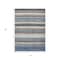 Homeroots 5' X 8' Denim Blue Beige And Taupe Striped Washable Indoor Outdoor Area Rug 618257 - alternate 9