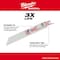 Milwaukee Tool 6" 10 TPI SAWZALL Blades (5 Pk) 48-00-5092 - alternate 14