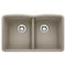 Blanco Diamond Equal Double Bowl, Truffle 441286 - alternate 1