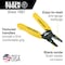 Klein Tools Wire Stripper/Cutter, 10 to 18 AWG, 6-1/4 in, Yellow 11045 - alternate 16