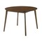 Homeroots 42" Brown Wood Round Top Dining Table 487369 - alternate 1