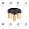 Vidalite Shura Black & Brass 3-Light Round Ceiling Light with Rotatable Heads, Integrated LED Bulbs, 3000k CE1008785 - alternate 8