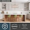 Vaxcel Elsa 5 Light Gold Brass Modern Coastal Glam Linear Chandelier Island Pendant Fixture H0282 - alternate 8