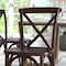 Flash Furniture Advantage Walnut X-Back Chair X-BACK-W - alternate 13
