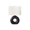 Monarch Specialties Lighting, 24"h, Table Lamp, Black Ceramic, Ivory / Cream Shade, Contemporary, Modern I 9673 - alternate 1