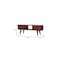 Homeroots 39in Brown Solid Wood Enclosed and Open Storage TV Stand 727852 - alternate 8