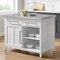 Crosley Silvia Stainless Steel Top Kitchen Island KF30080SS-WH - alternate 10