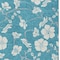 Homeroots 3' X 5' Turquoise Ivory And Gray Floral Washable Indoor Outdoor Area Rug 599928 - alternate 7