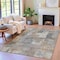 Homeroots 8' X 10' Pewter Khaki And Charcoal Abstract Washable Indoor Outdoor Area Rug 630786 - alternate 6