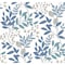 York Wallcoverings Eden Retreat White and Blue Wallpaper MN1842 - alternate 1
