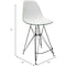 Leisuremod Cresco Acrylic Barstool - Modern ABS Plastic Counter Stool with Steel Legs & Footrest CRBL-30WG - alternate 7