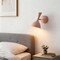 Jonathan Y Josef 10" Adjustable Iron Retro LED Wall Sconce, Pink JYL9066E - alternate 7