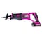 The Original Pink Box 20V Lithium-Ion Brushless Cordless Reciprocating Saw with Orbital Function, 2Ah Battery, Pink PB20VREC_2Ah_CHRGR - alternate 1