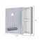 Homeroots 20" White Wood Freestanding Single Door Bathroom Vanity And Medicine Cabinet With Mirror 479989 - alternate 3