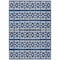 Homeroots 8' X 10' Navy Blue And Ivory Geometric Washable Indoor Outdoor Area Rug 613792 - alternate 8